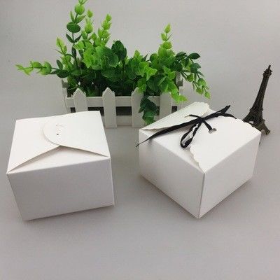 custom printed logo food grade paper doughnut cake donut box disposable bakery packaging box