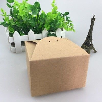 custom printed logo food grade paper doughnut cake donut box disposable bakery packaging box