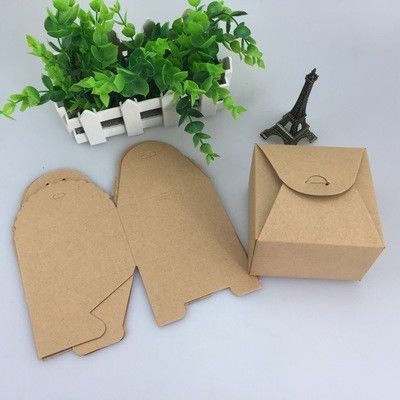 custom printed logo food grade paper doughnut cake donut box disposable bakery packaging box