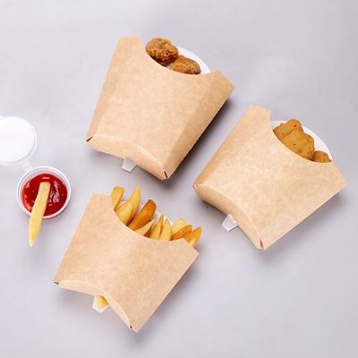 Matt Lamination Hamburger Paper French Fry Box L5"*W2"*H4.5"