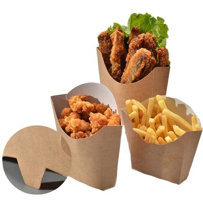 Matt Lamination Hamburger Paper French Fry Box L5"*W2"*H4.5"