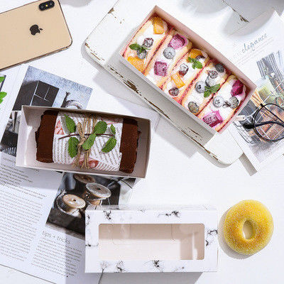 Draw-out type baking food packaging box
