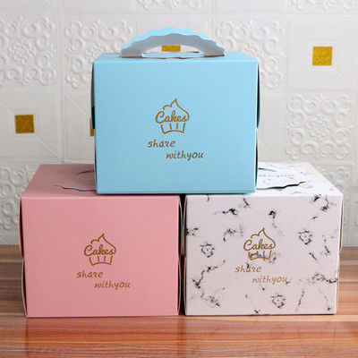 Hand-held cake square baking cake box packing box