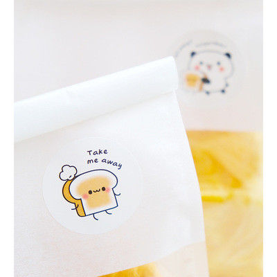 Panda Printed BOPP VOID Packaging Stickers Labels