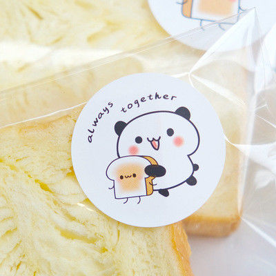 Panda Printed BOPP VOID Packaging Stickers Labels