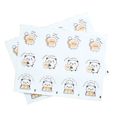 Panda Printed BOPP VOID Packaging Stickers Labels