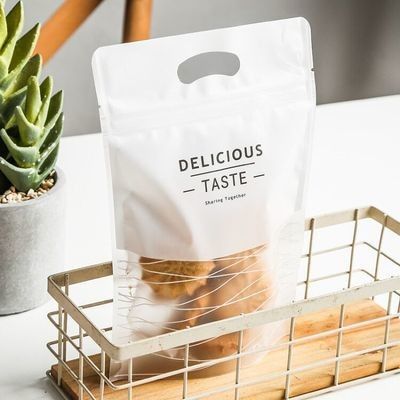 Wholesale Transparent Zipper Snack Food Plastic Packaging Bag Stand Up Ziplock Plastic Bags Custom Logo