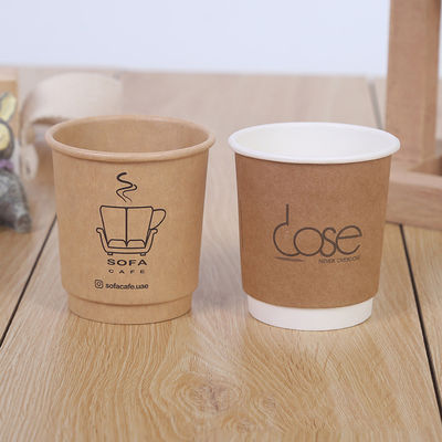 3oz 9oz Leakproof Printed Recyclable Paper Cups 14gsm-20gsm PE Coating
