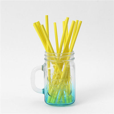 ISO14000 1.1g Biodegradable Disposable Tableware Bamboo Drinking Straws