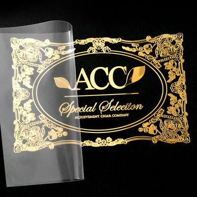 Transparent Embossed Packaging Stickers Labels Waterproof