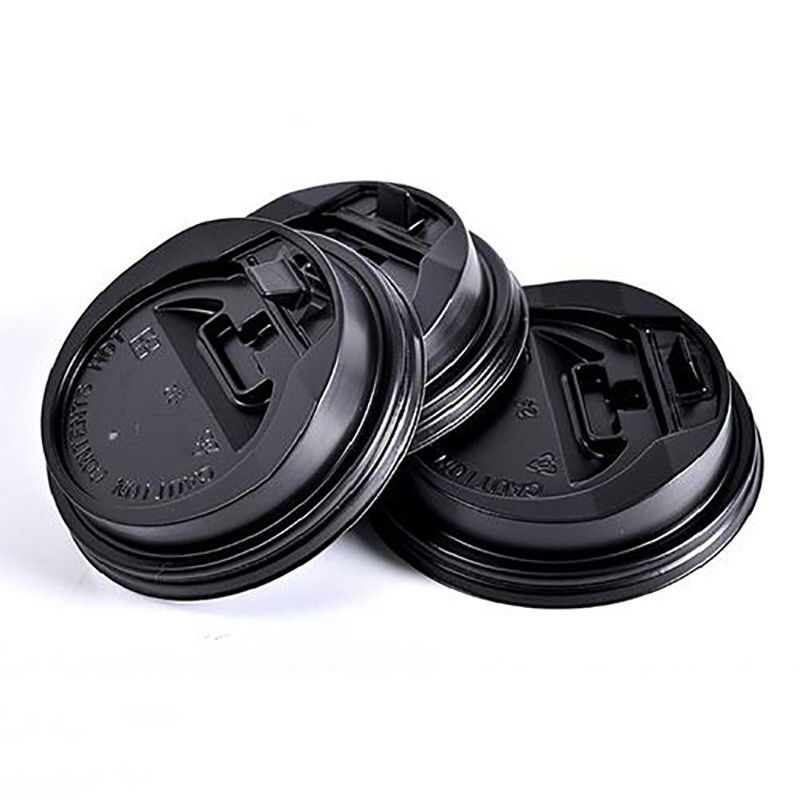 TUV 80mm 98mm Disposable Cup Cover PP Plastic Lids For Paper Cups
